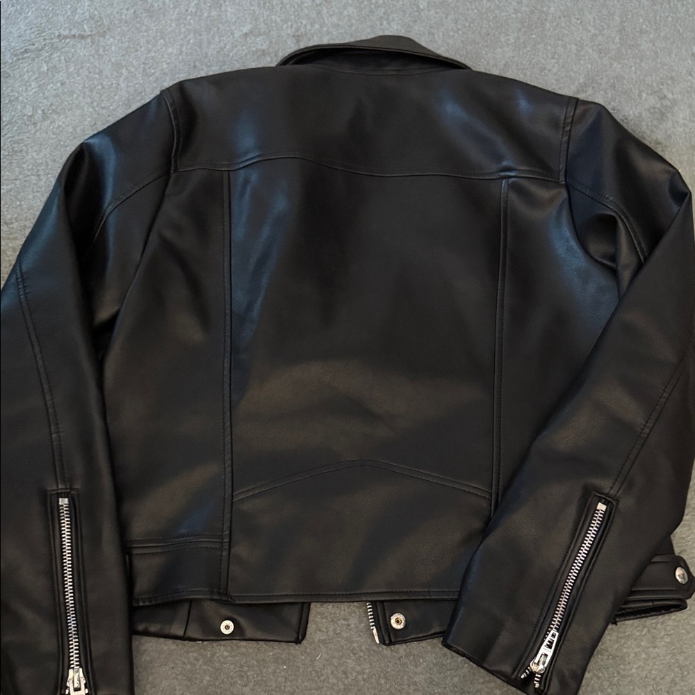 Blank NYC Jet Black Faux Leather Jacket - Picture 5 of 5